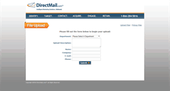 Desktop Screenshot of fileupload.directmail.com