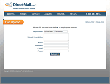 Tablet Screenshot of fileupload.directmail.com